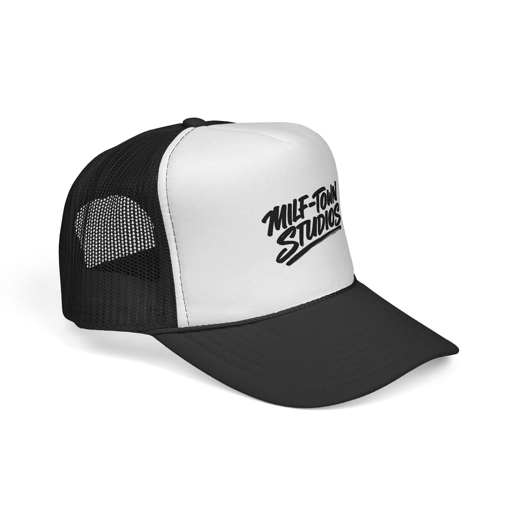 MILF-TOWN STUDIOS Retro Trucker Hat – Creator Streetwear Podcast Snapback Cap