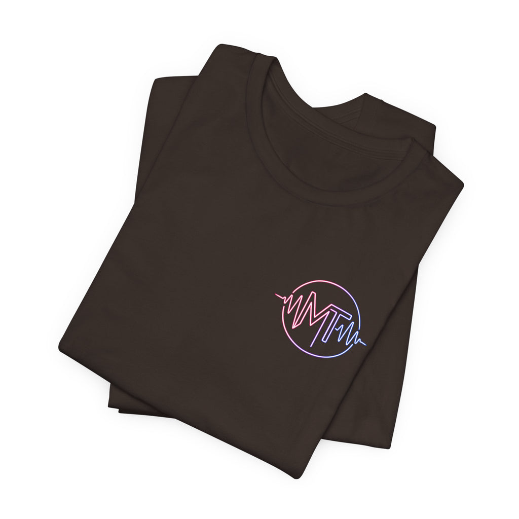 MILF-TOWN STUDIOS Neon Audio Wave Tee – Podcast & Creative Content Streetwear Shirt