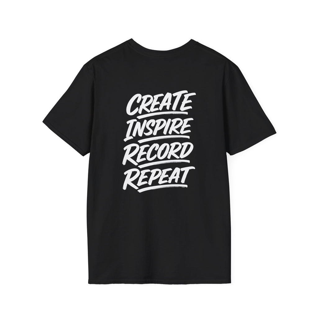 MILF-TOWN STUDIOS Creator Mindset Tee – “Create Inspire Record Repeat” Streetwear Shirt