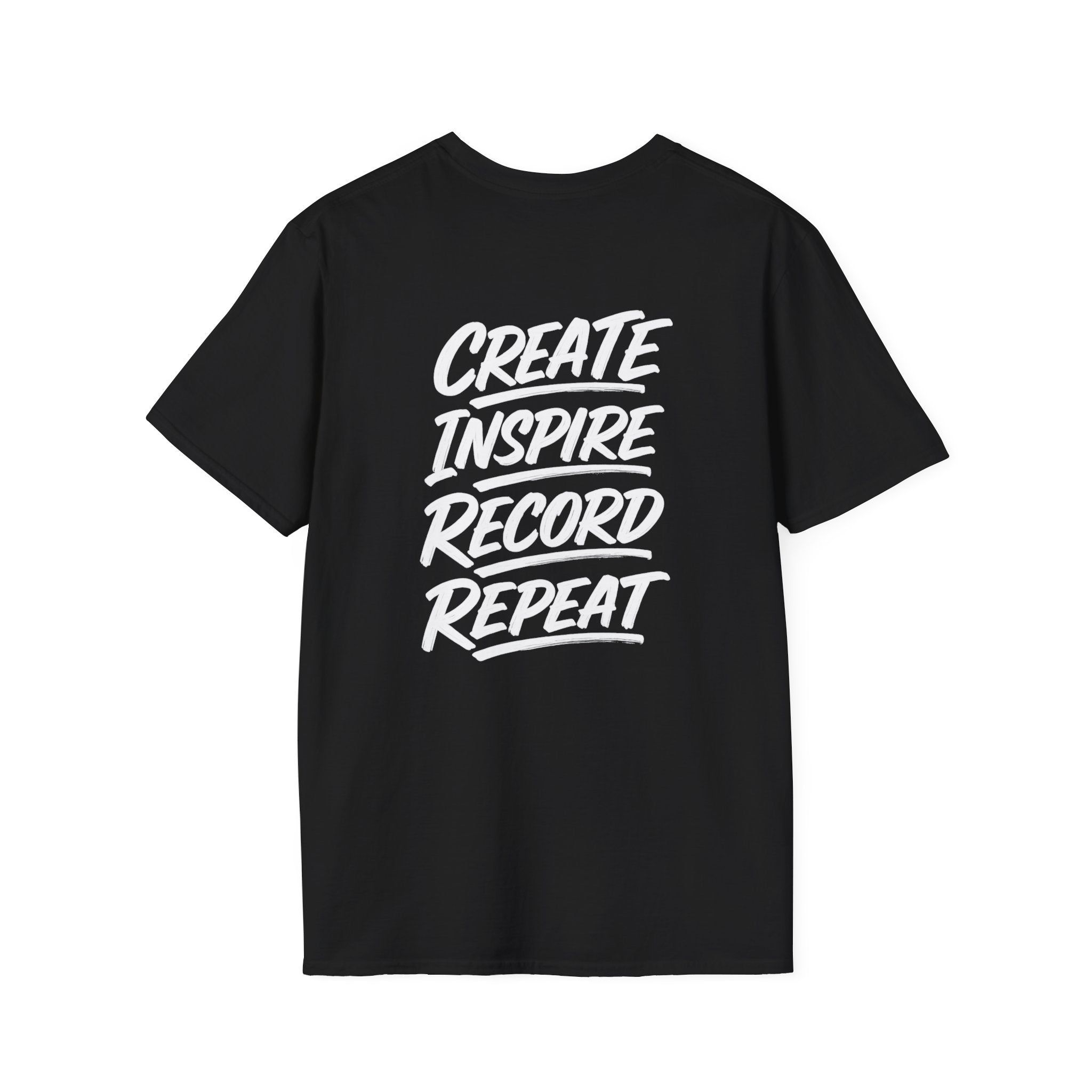 MILF-TOWN STUDIOS Creator Mindset Tee – “Create Inspire Record Repeat” Streetwear Shirt