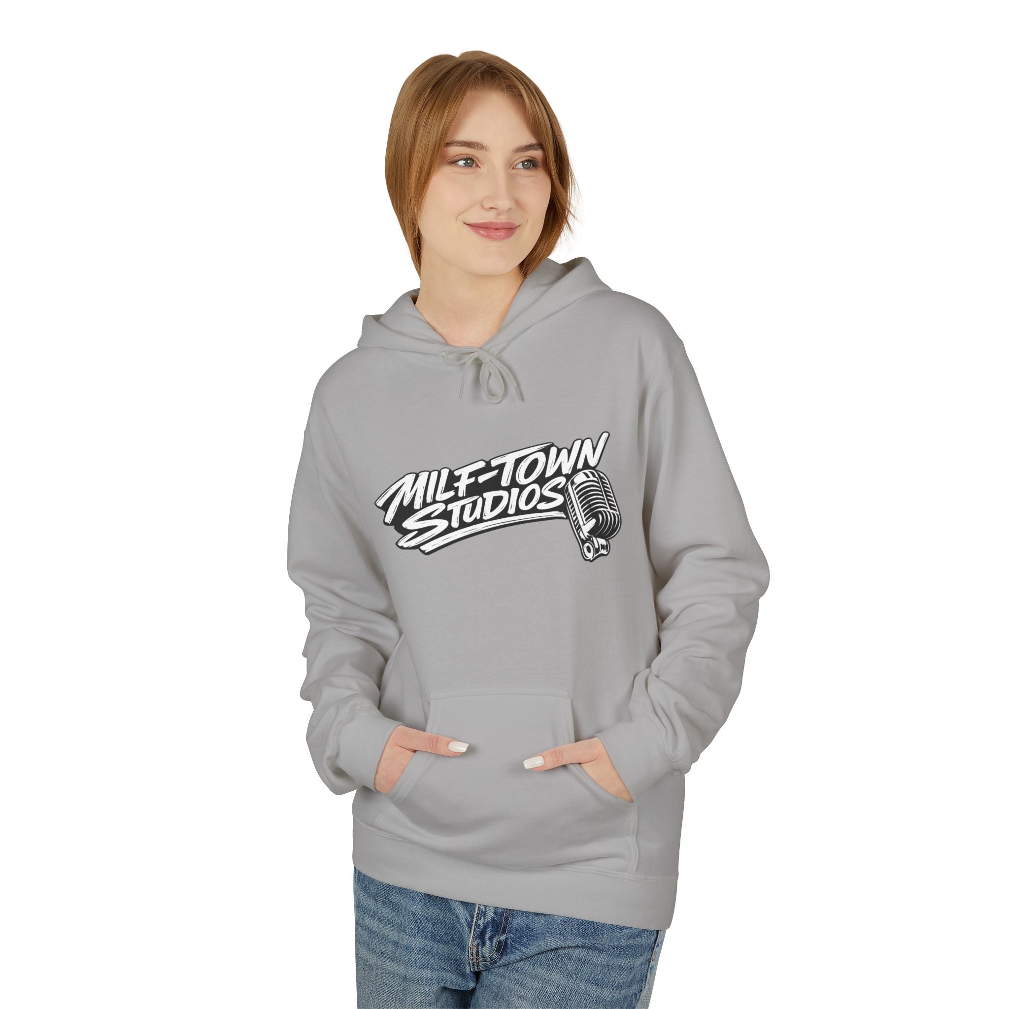 MILF-TOWN STUDIOS Vintage Mic Hoodie – Creator Streetwear Pullover