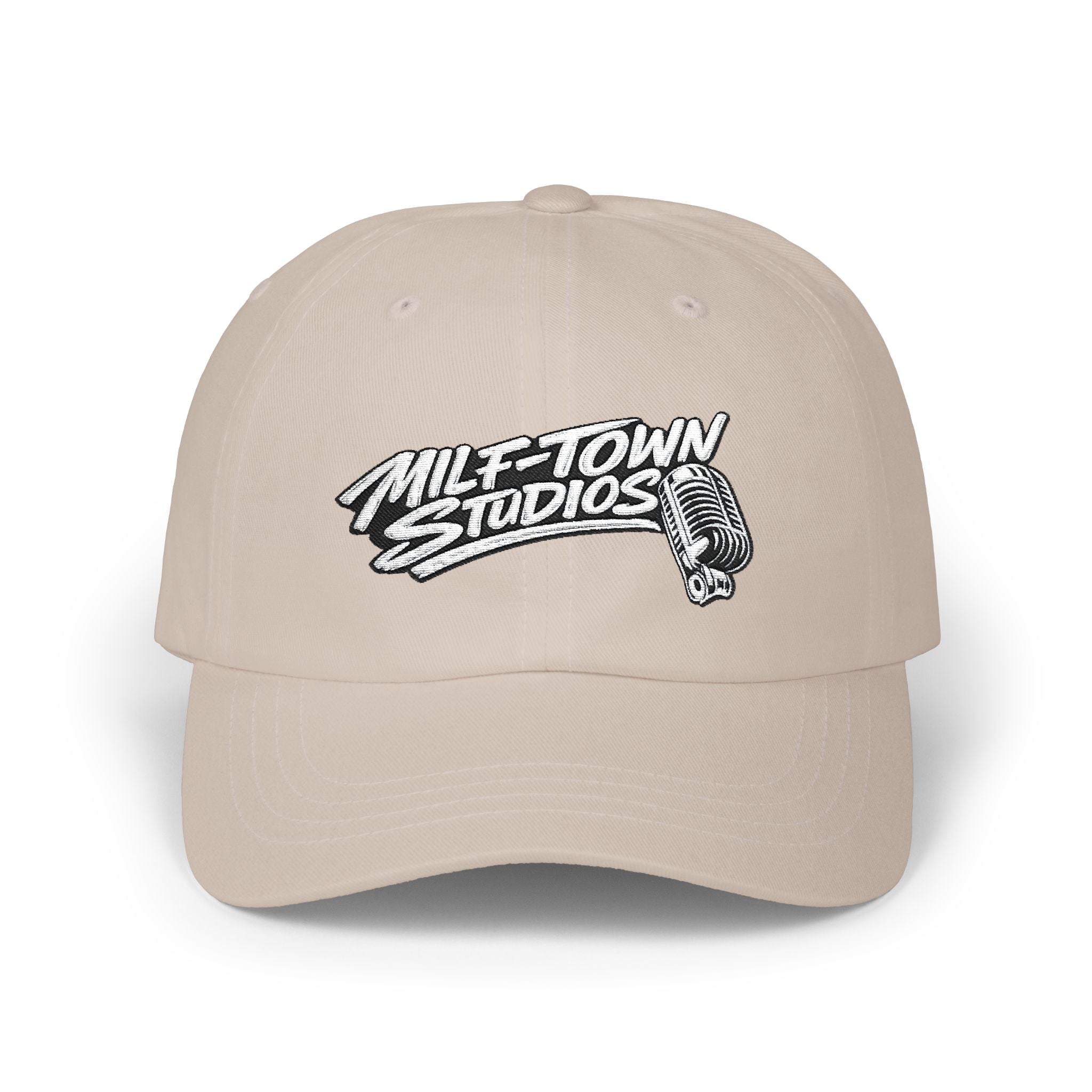 MILF-TOWN STUDIOS Vintage Mic Hat – Creator Podcast Streetwear Cap