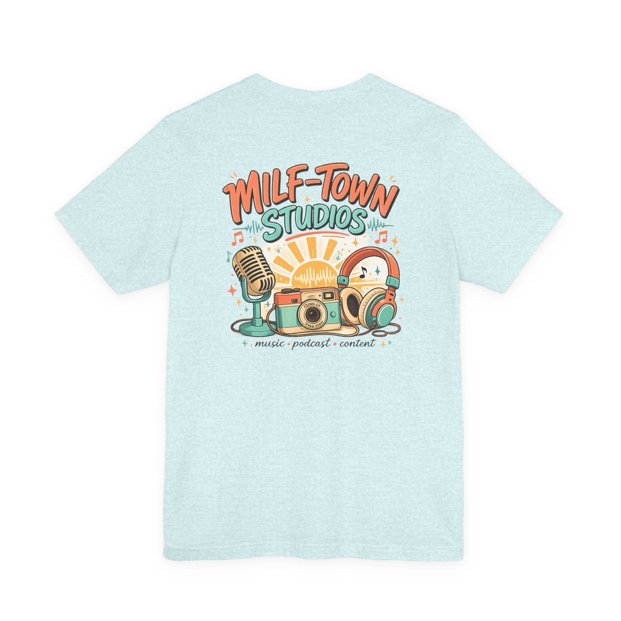 MILF-TOWN STUDIOS Retro Creator Tee – Podcast, Music & Content Creator Graphic Shirt