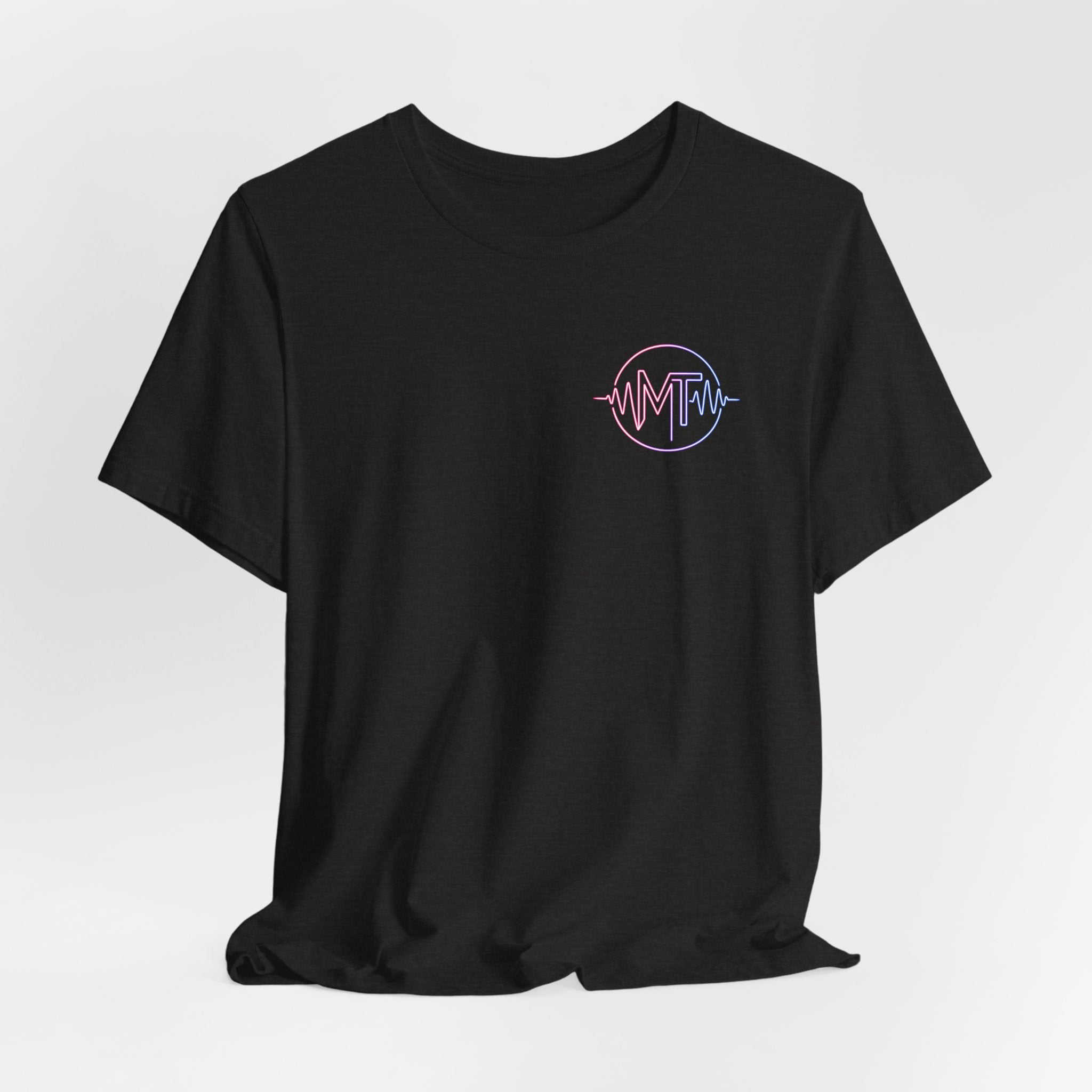 MILF-TOWN STUDIOS Neon Audio Wave Tee – Podcast & Creative Content Streetwear Shirt