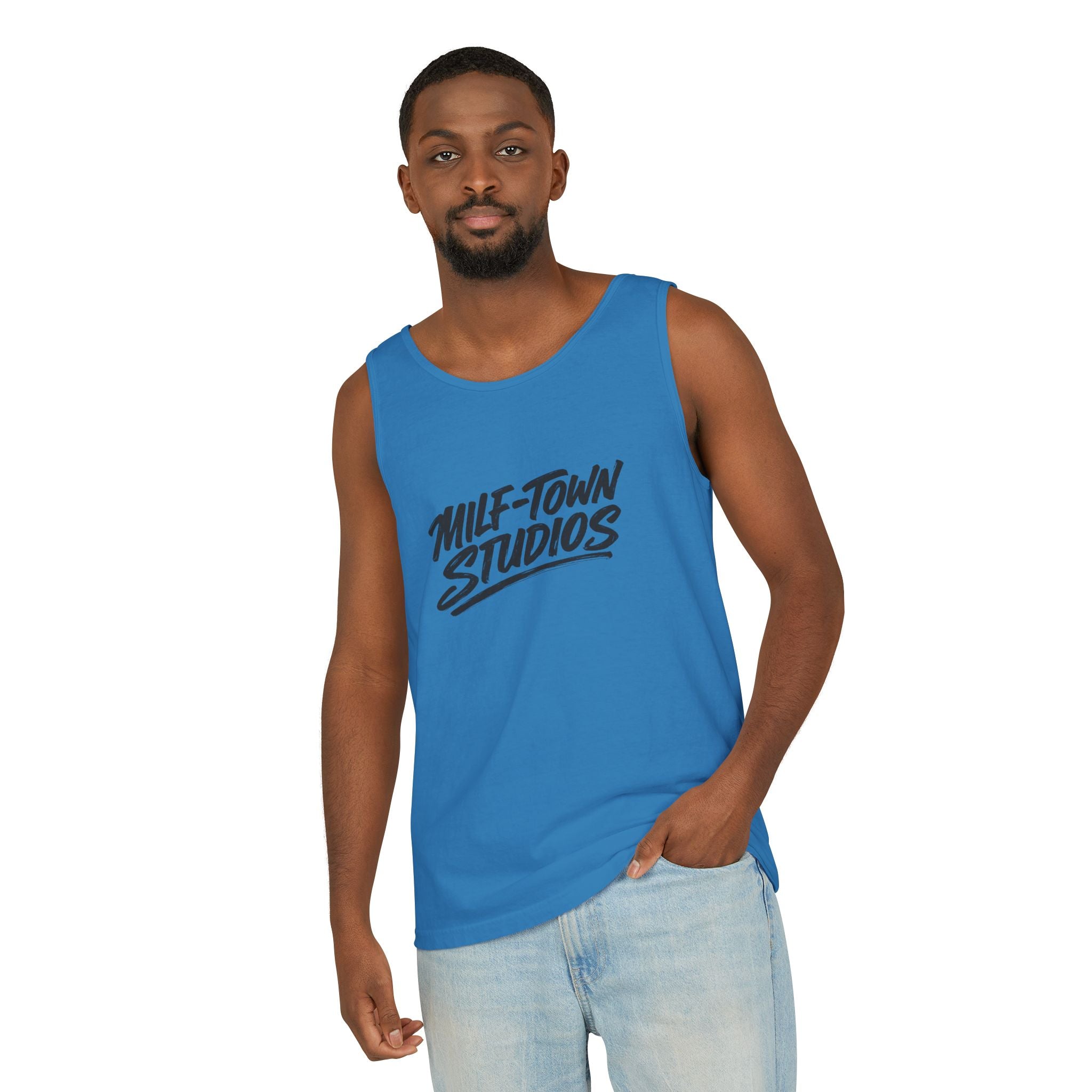 MILF-TOWN STUDIOS Creator Tank Top – Audio Podcast Creative Content Apparel