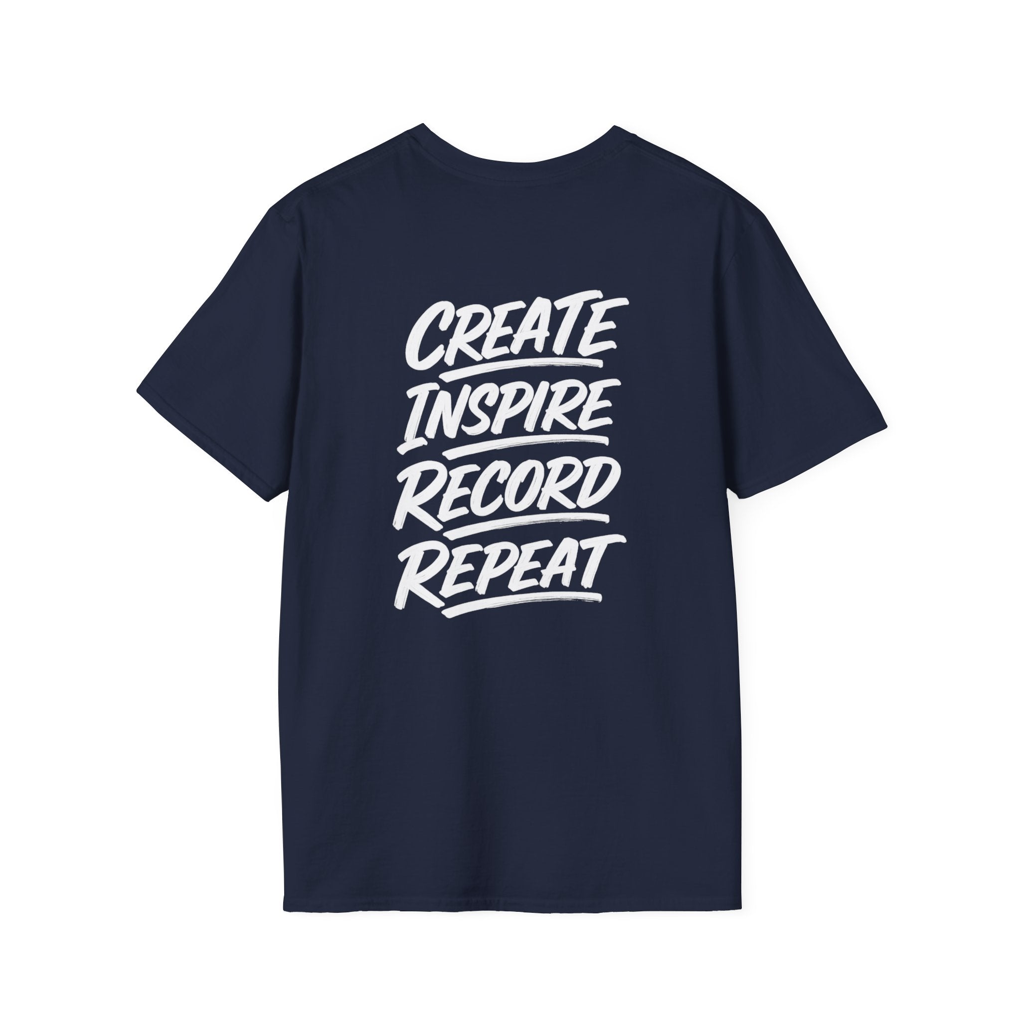 MILF-TOWN STUDIOS Creator Mindset Tee – “Create Inspire Record Repeat” Streetwear Shirt