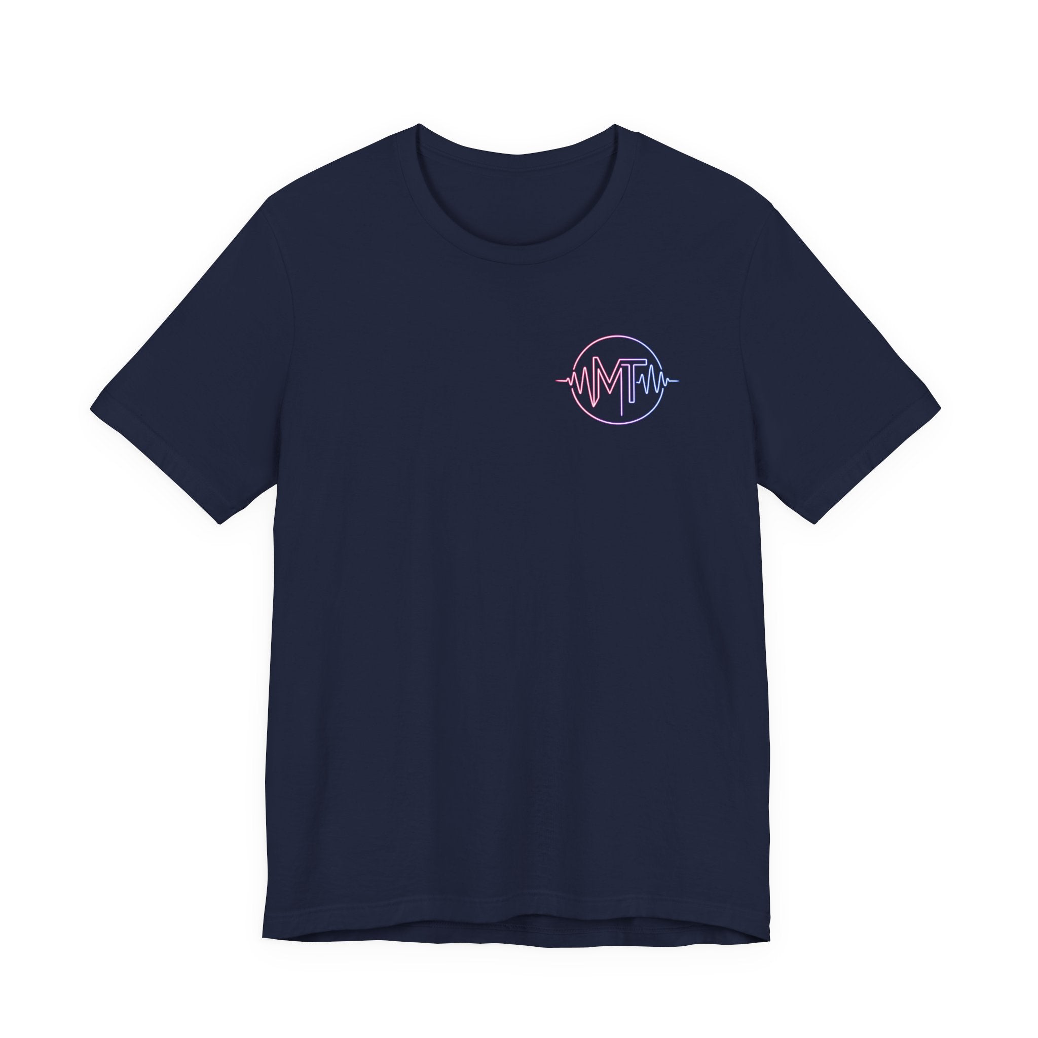 MILF-TOWN STUDIOS Neon Audio Wave Tee – Podcast & Creative Content Streetwear Shirt