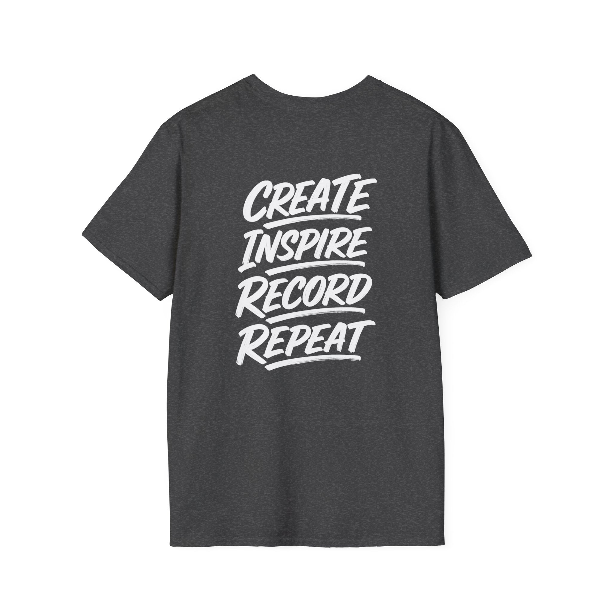 MILF-TOWN STUDIOS Creator Mindset Tee – “Create Inspire Record Repeat” Streetwear Shirt