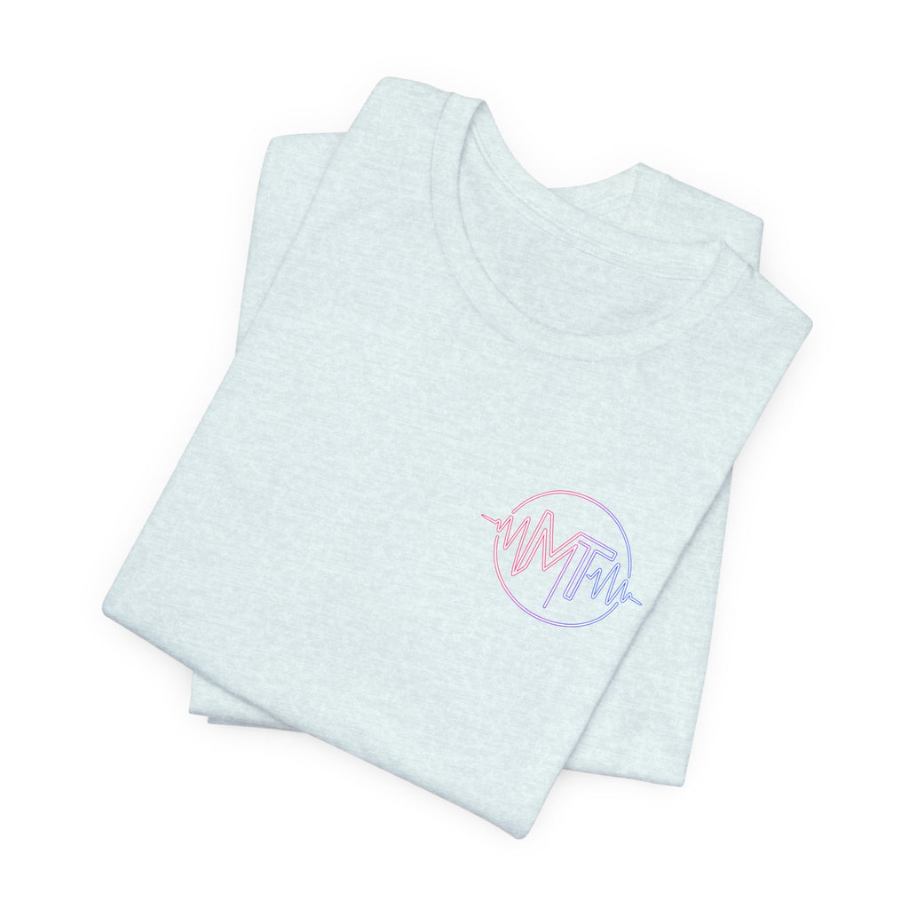 MILF-TOWN STUDIOS Neon Audio Wave Tee – Podcast & Creative Content Streetwear Shirt