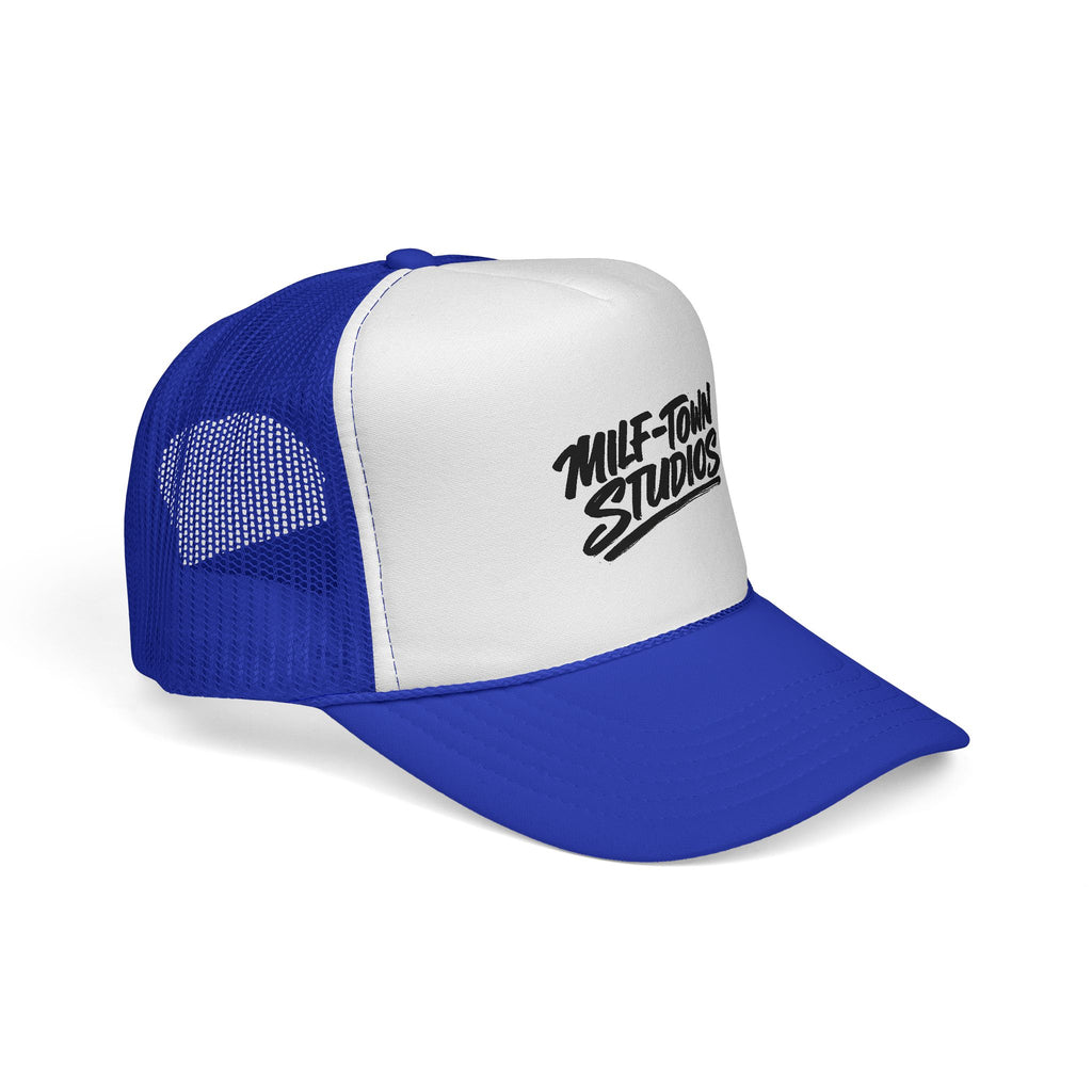 MILF-TOWN STUDIOS Retro Trucker Hat – Creator Streetwear Podcast Snapback Cap