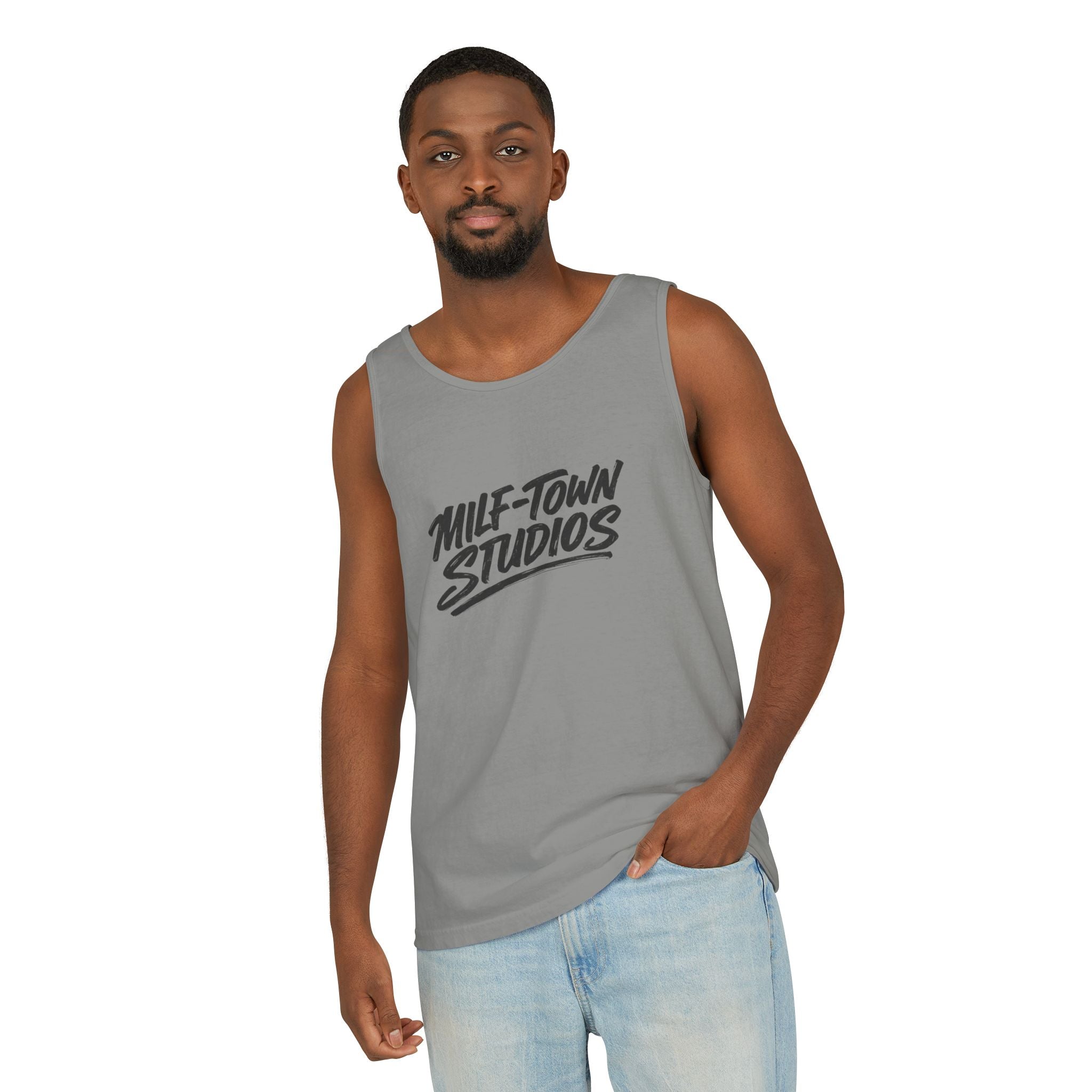 MILF-TOWN STUDIOS Creator Tank Top – Audio Podcast Creative Content Apparel