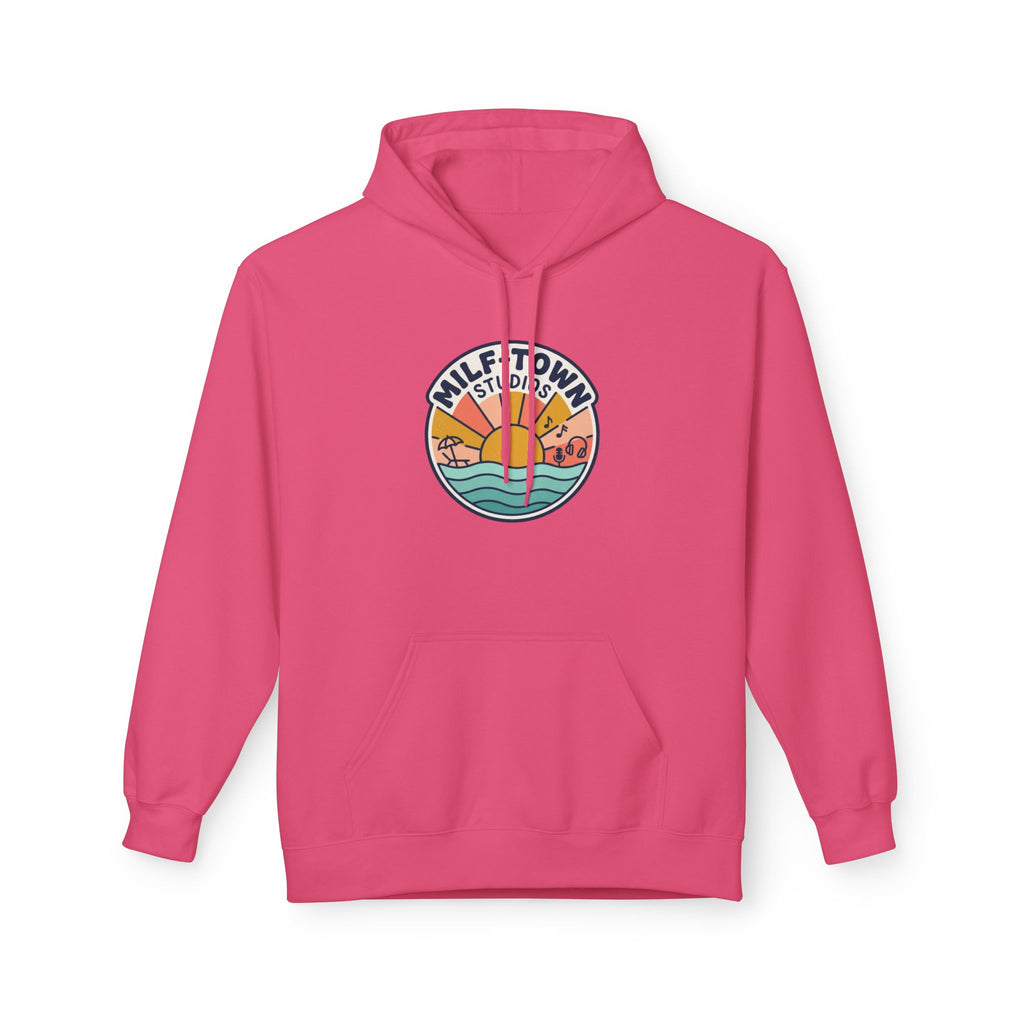 MILF-TOWN STUDIOS Coastal Sunset Hoodie – Retro Creator Lifestyle Pullover