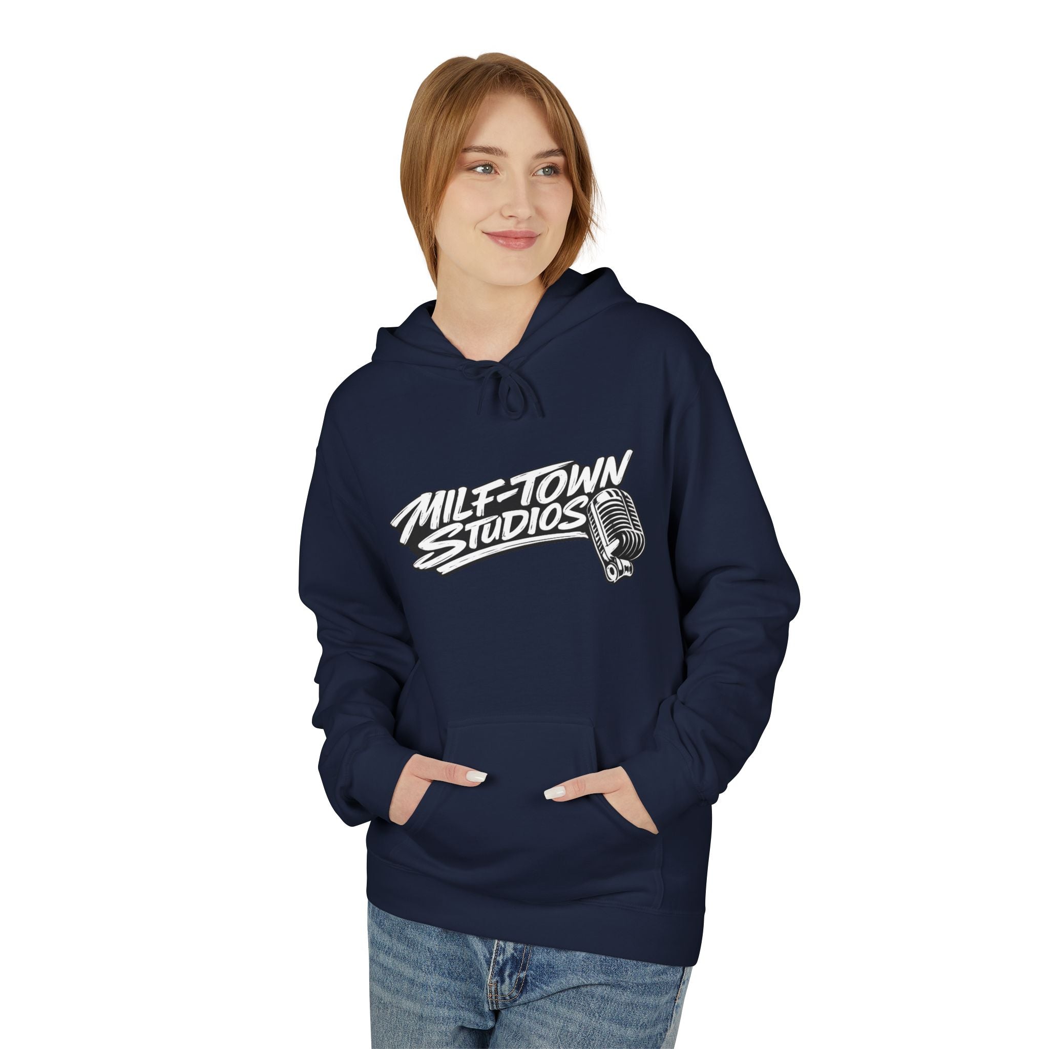 MILF-TOWN STUDIOS Vintage Mic Hoodie – Creator Streetwear Pullover