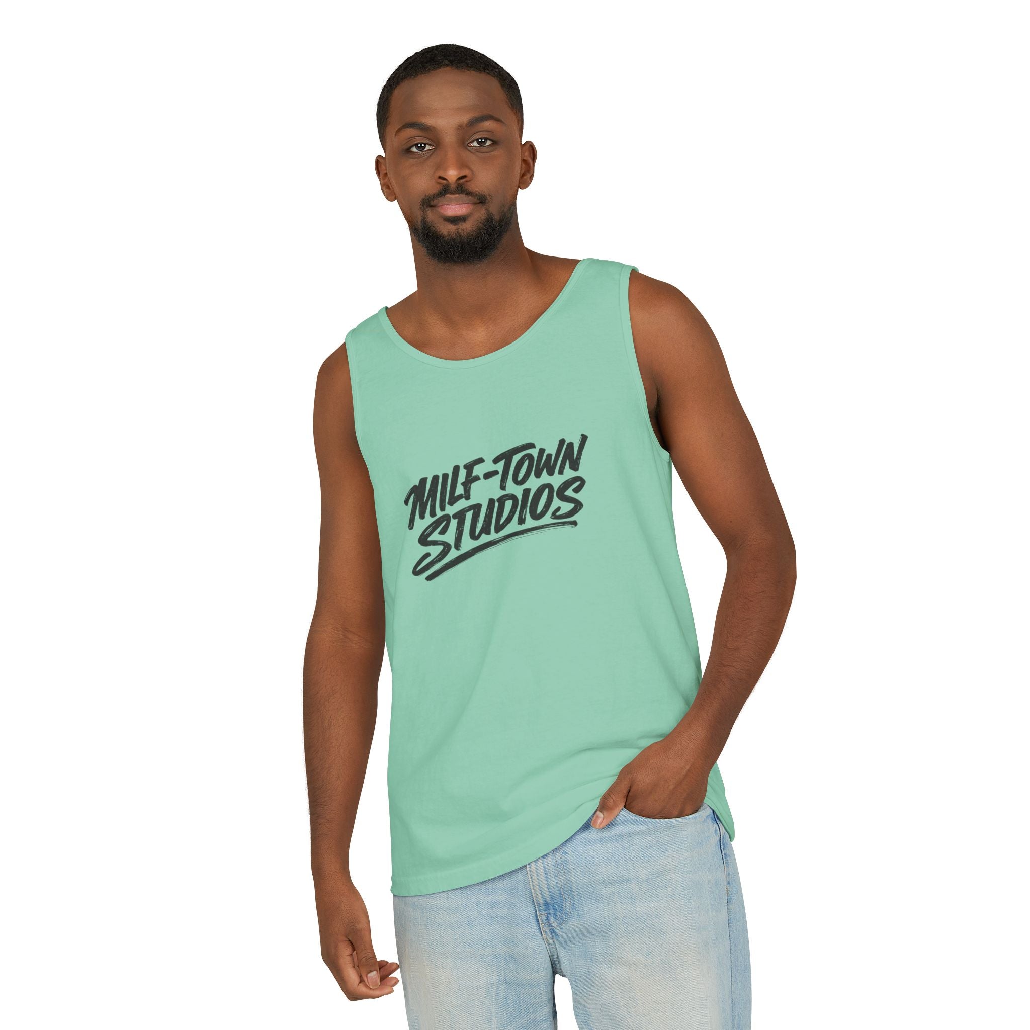 MILF-TOWN STUDIOS Creator Tank Top – Audio Podcast Creative Content Apparel