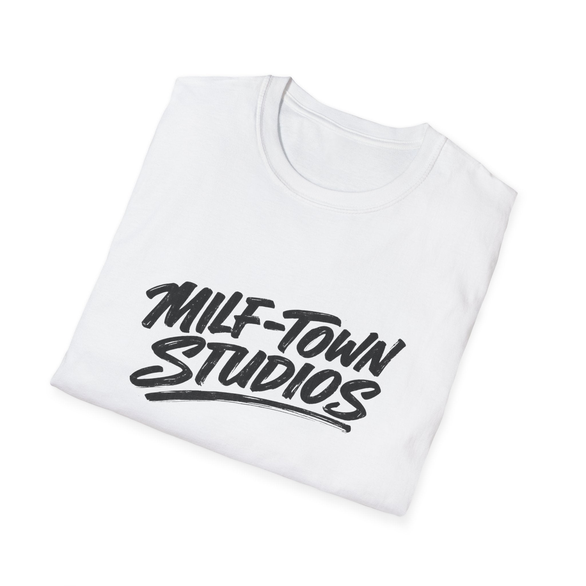 MILF-TOWN STUDIOS Minimalist Logo Tee – Creator Streetwear Graphic Shirt