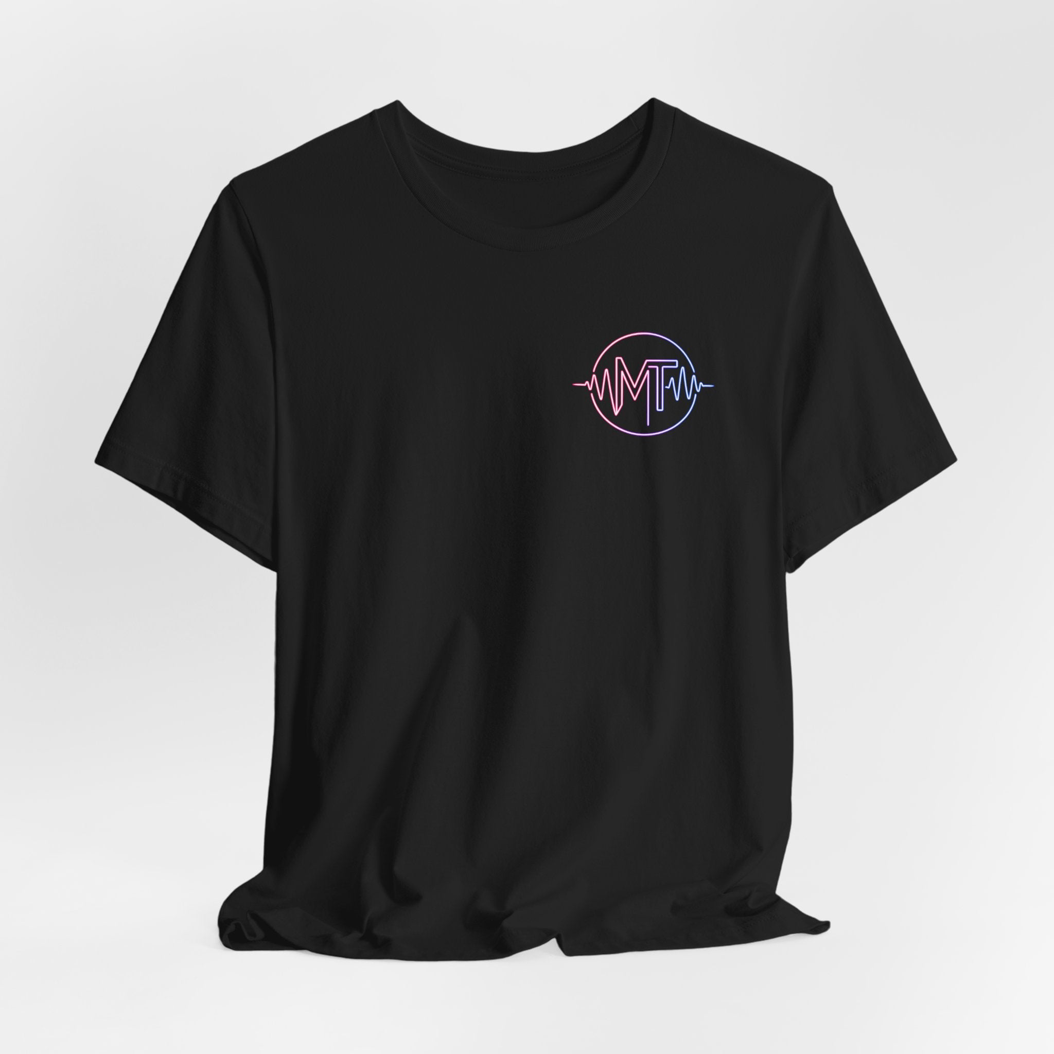 MILF-TOWN STUDIOS Neon Audio Wave Tee – Podcast & Creative Content Streetwear Shirt