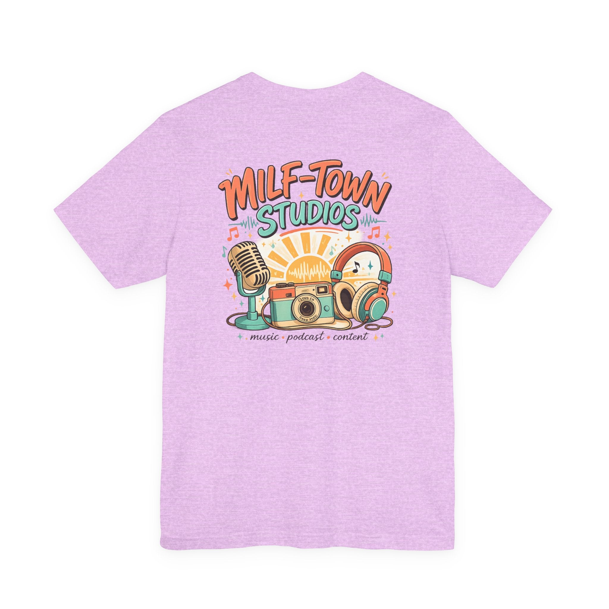 MILF-TOWN STUDIOS Retro Creator Tee – Podcast, Music & Content Creator Graphic Shirt