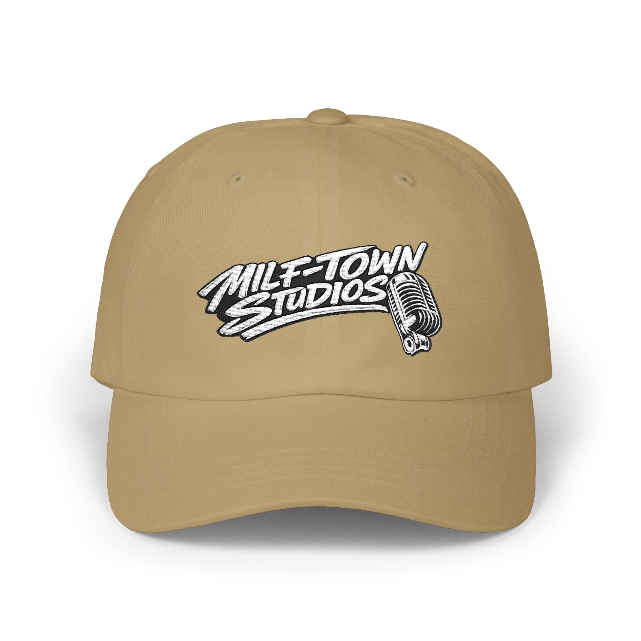 MILF-TOWN STUDIOS Vintage Mic Hat – Creator Podcast Streetwear Cap