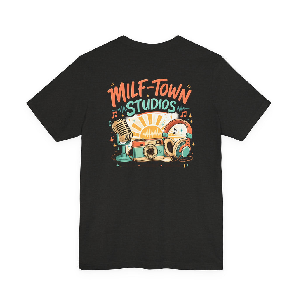 MILF-TOWN STUDIOS Retro Creator Tee – Podcast, Music & Content Creator Graphic Shirt