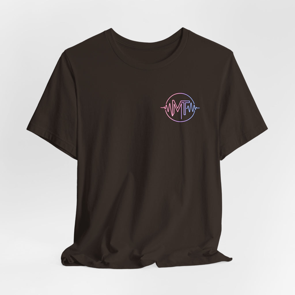 MILF-TOWN STUDIOS Neon Audio Wave Tee – Podcast & Creative Content Streetwear Shirt