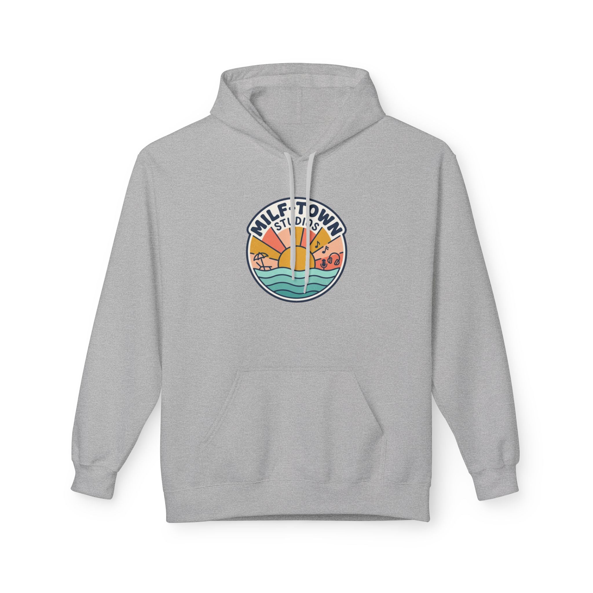 MILF-TOWN STUDIOS Coastal Sunset Hoodie – Retro Creator Lifestyle Pullover