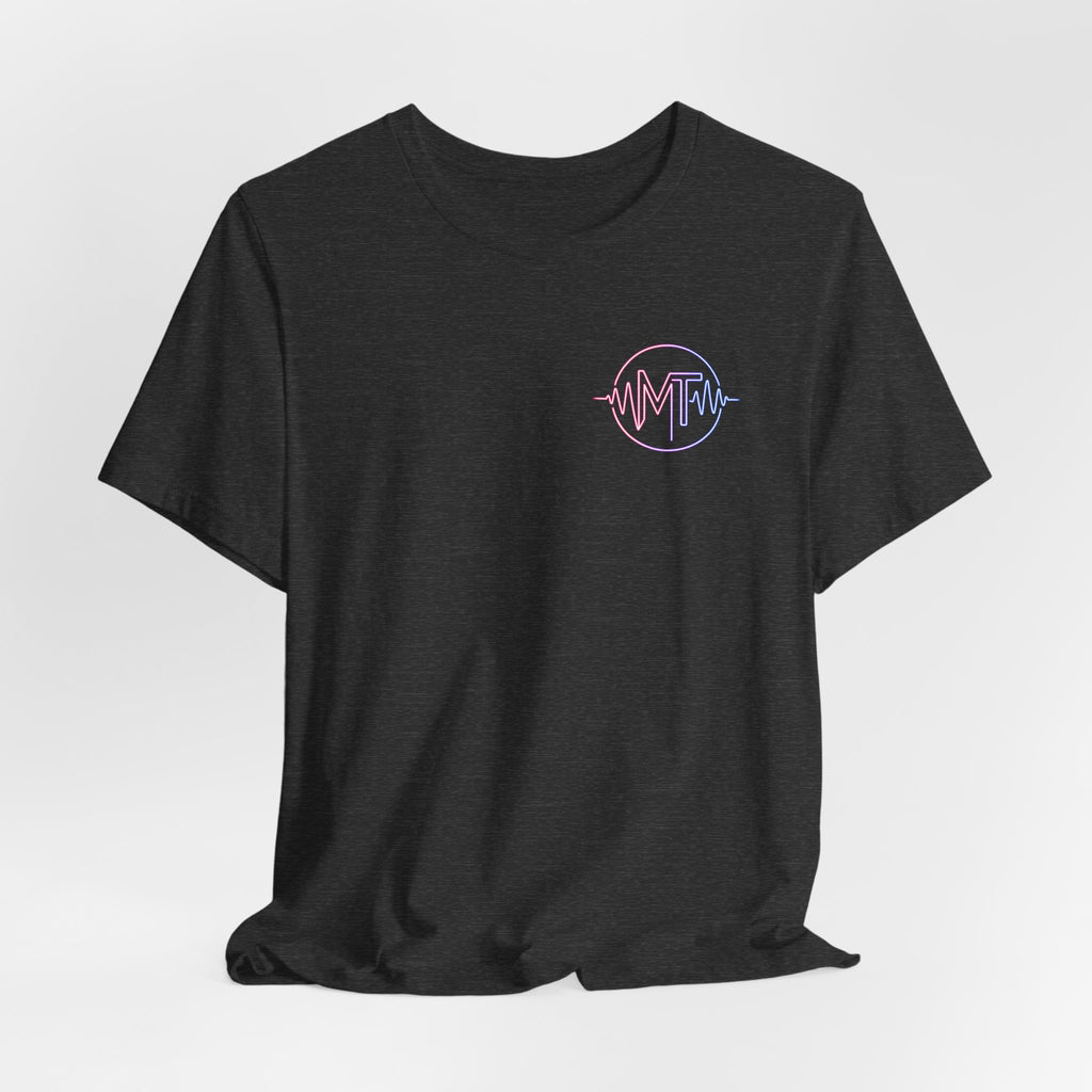 MILF-TOWN STUDIOS Neon Audio Wave Tee – Podcast & Creative Content Streetwear Shirt