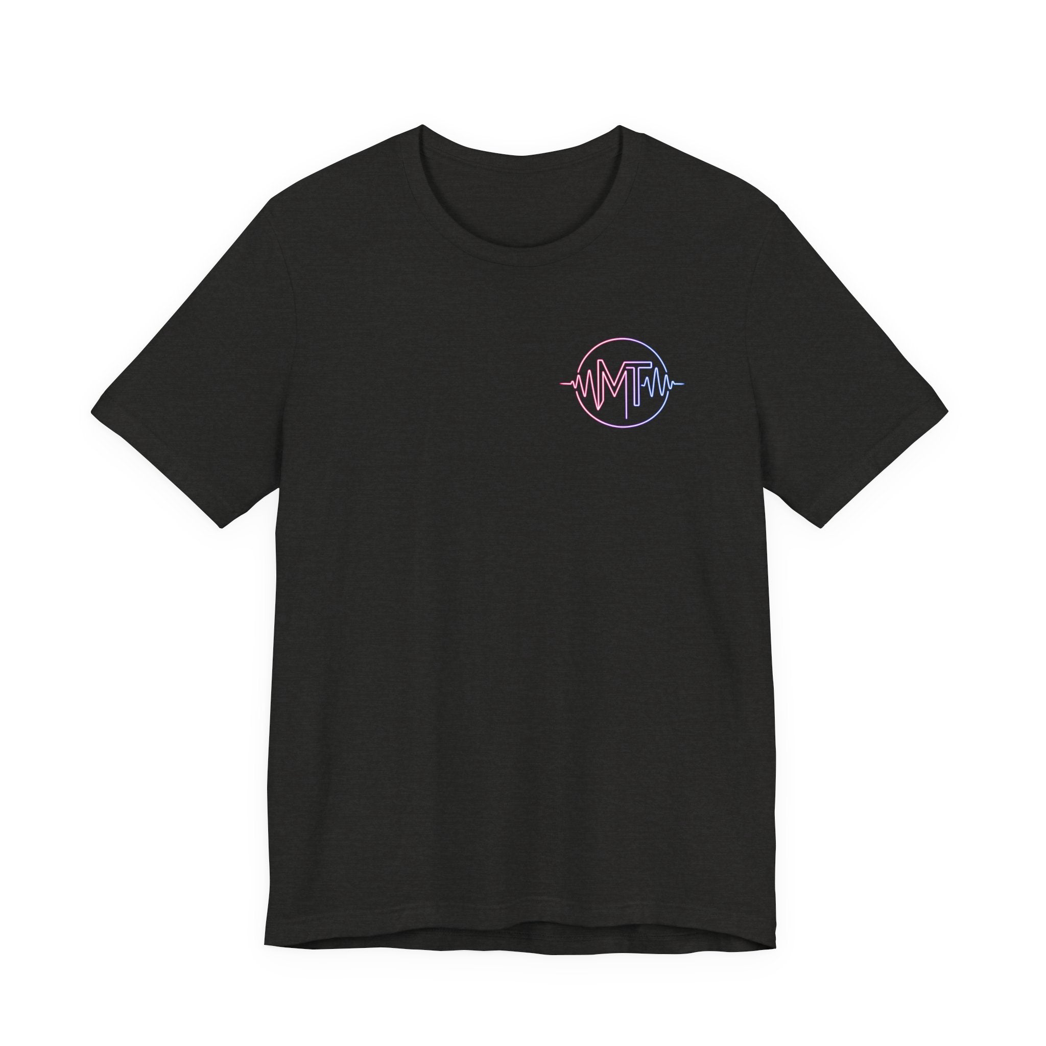 MILF-TOWN STUDIOS Neon Audio Wave Tee – Podcast & Creative Content Streetwear Shirt