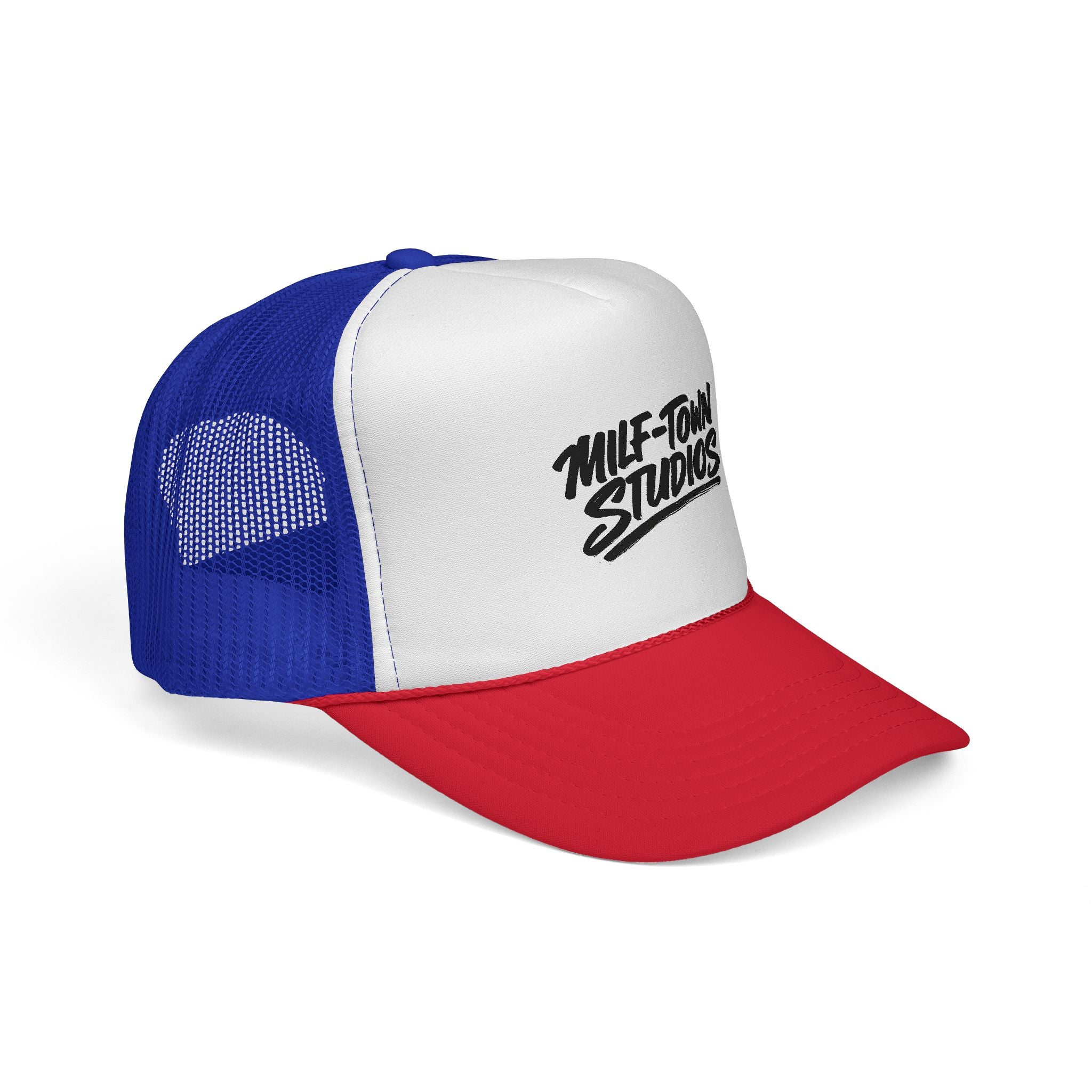 MILF-TOWN STUDIOS Retro Trucker Hat – Creator Streetwear Podcast Snapback Cap