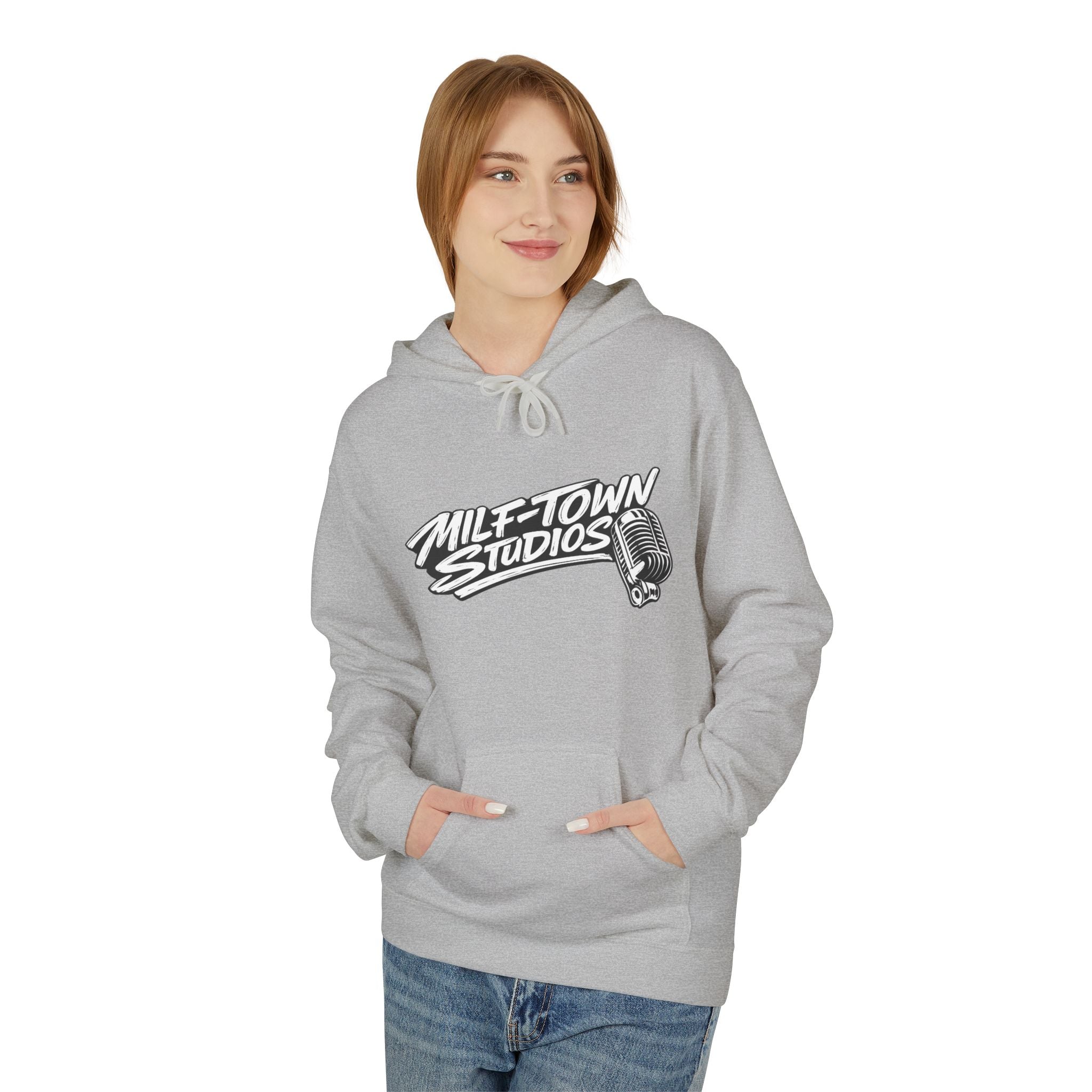 MILF-TOWN STUDIOS Vintage Mic Hoodie – Creator Streetwear Pullover
