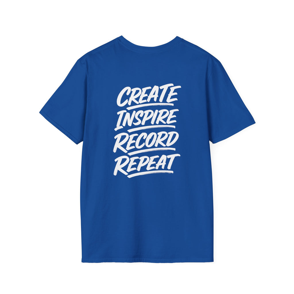MILF-TOWN STUDIOS Creator Mindset Tee – “Create Inspire Record Repeat” Streetwear Shirt