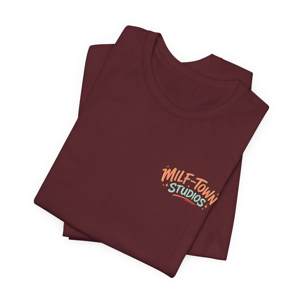 MILF-TOWN STUDIOS Retro Creator Tee – Podcast, Music & Content Creator Graphic Shirt
