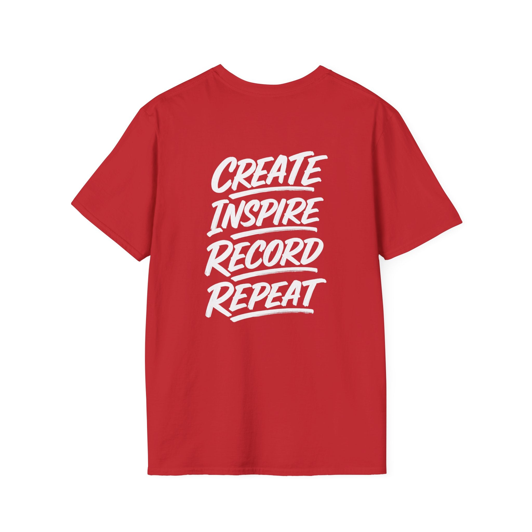 MILF-TOWN STUDIOS Creator Mindset Tee – “Create Inspire Record Repeat” Streetwear Shirt