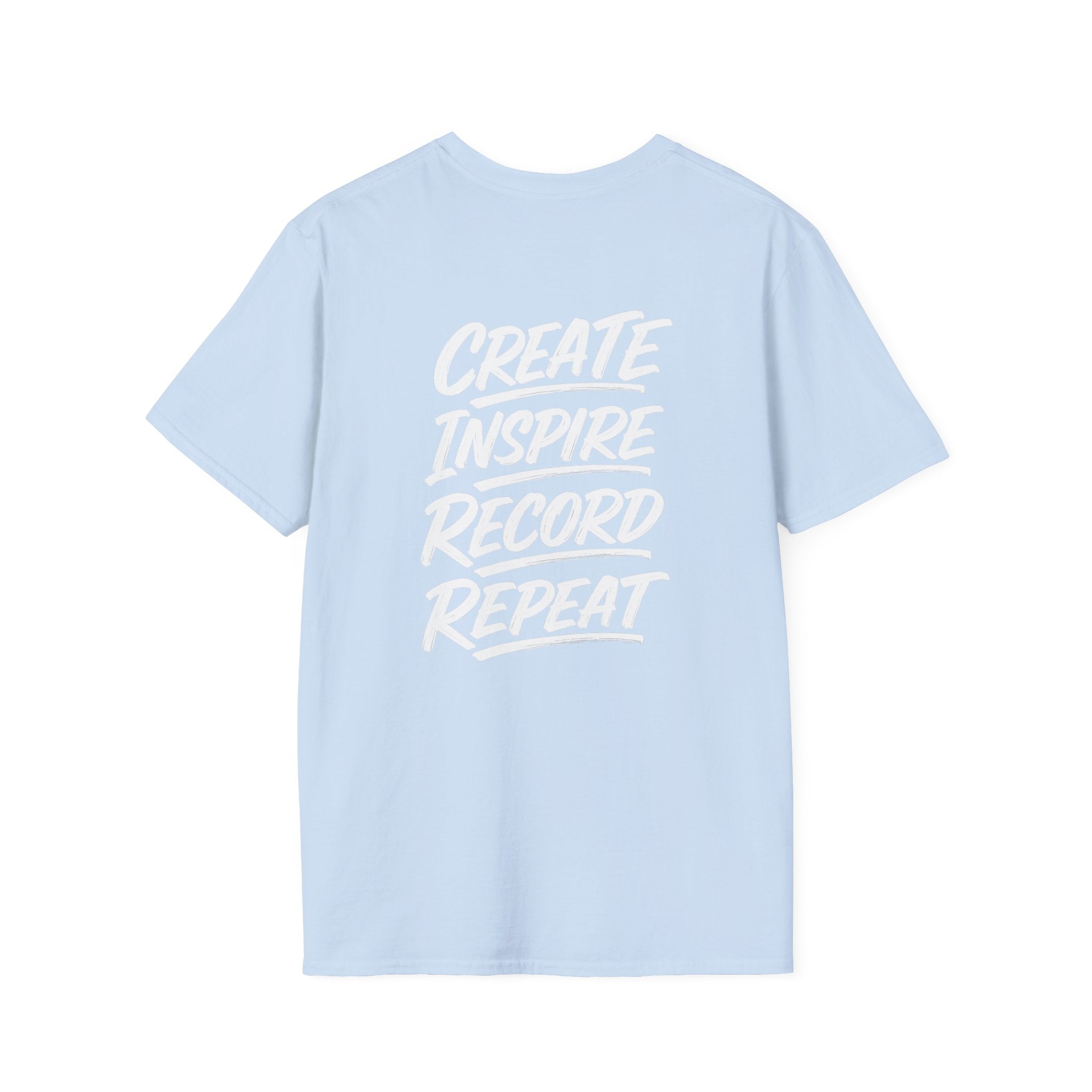 MILF-TOWN STUDIOS Creator Mindset Tee – “Create Inspire Record Repeat” Streetwear Shirt