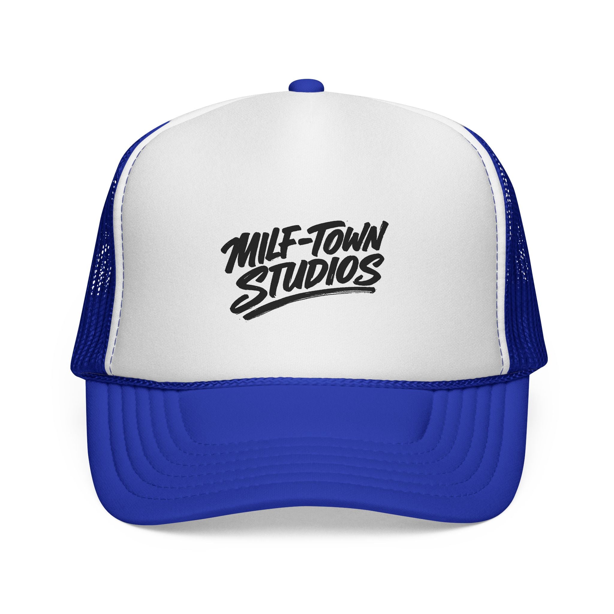 MILF-TOWN STUDIOS Retro Trucker Hat – Creator Streetwear Podcast Snapback Cap