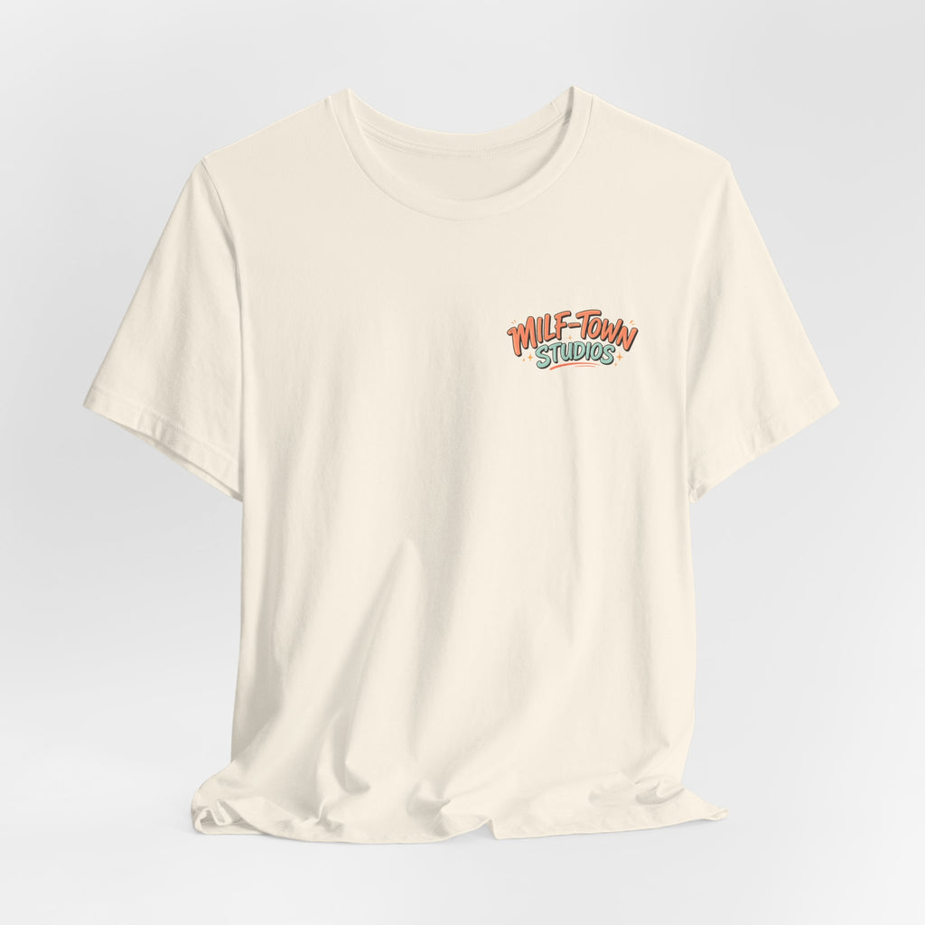 MILF-TOWN STUDIOS Retro Creator Tee – Podcast, Music & Content Creator Graphic Shirt